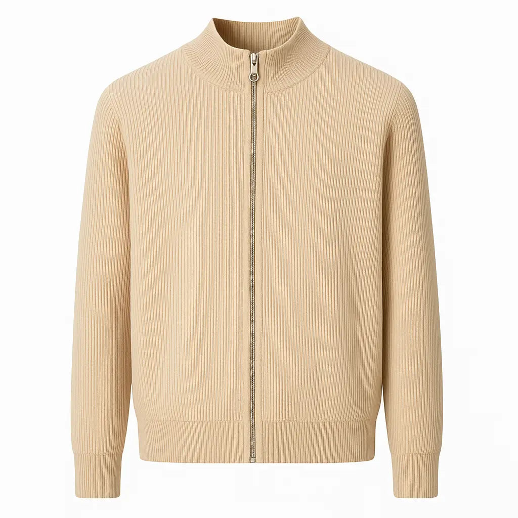 Cardigan Masculino Em Lã Merino – Casual