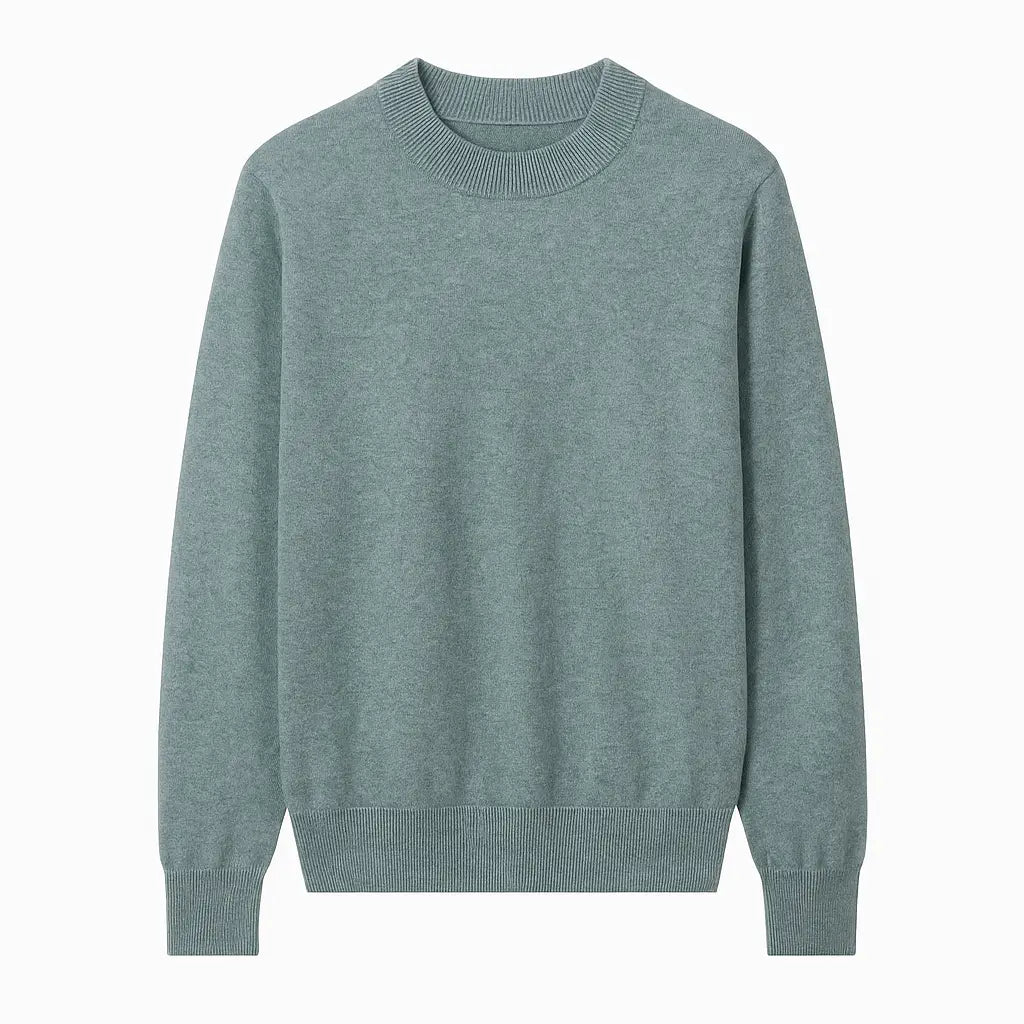 Suéter Masculino Lã Merino Gola Alta