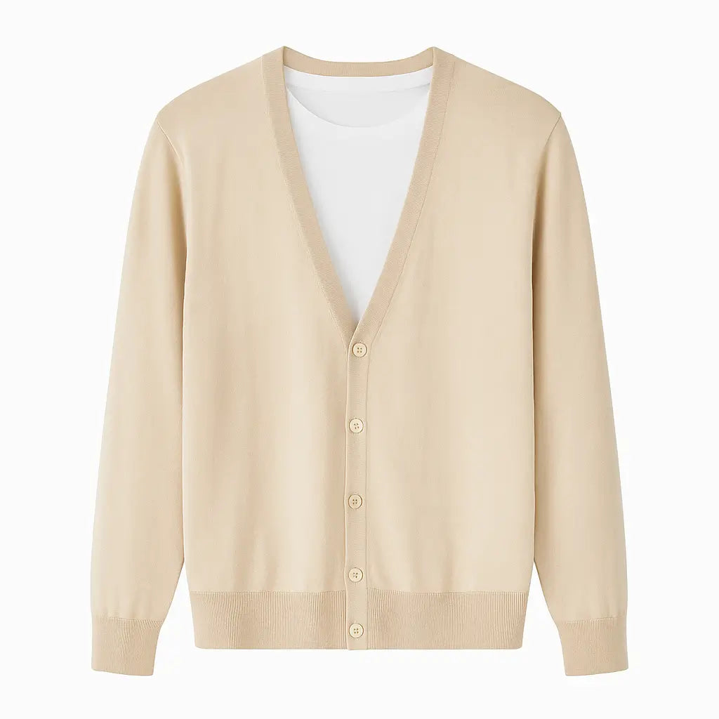 Cardigan Masculino Com Botões