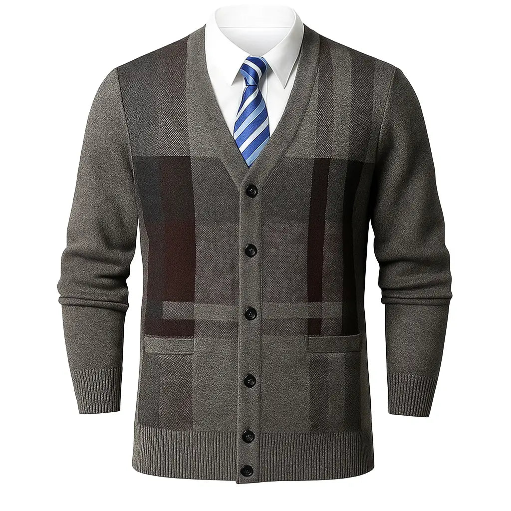 Cardigan Masculino Social Com Botões
