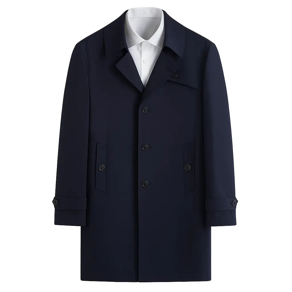 Trench Coat Masculino Casaco Social Plus Size