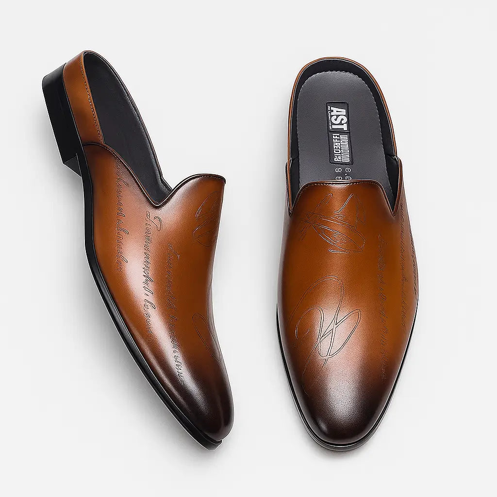 Mule Masculino Em Couro Legítimo - Veneza