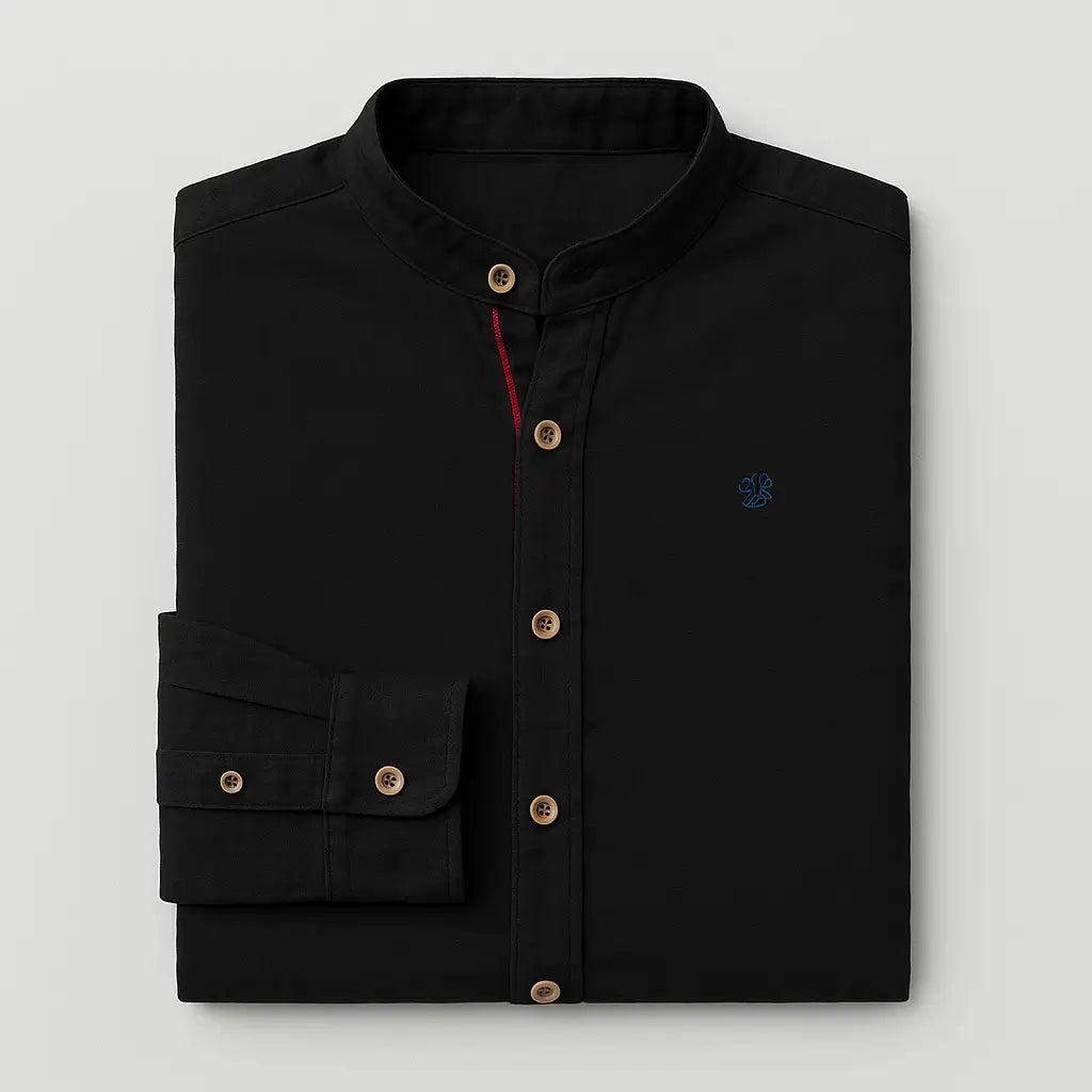 Camisa Masculina Braga 100% Algodão de manga longa e fechamento em