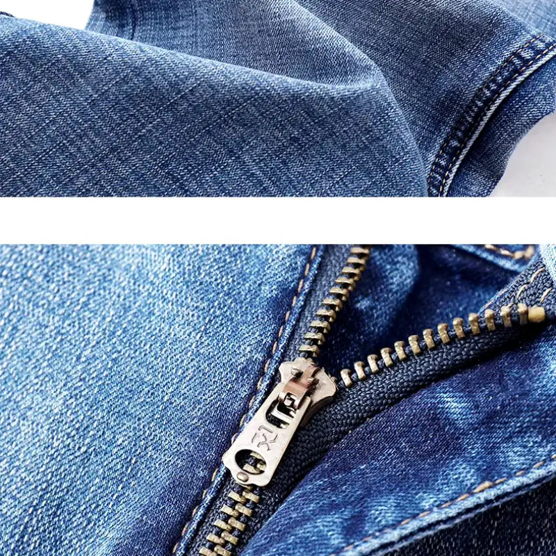 Calça Jeans Masculina Casual, modelagem reta e sofisticada
