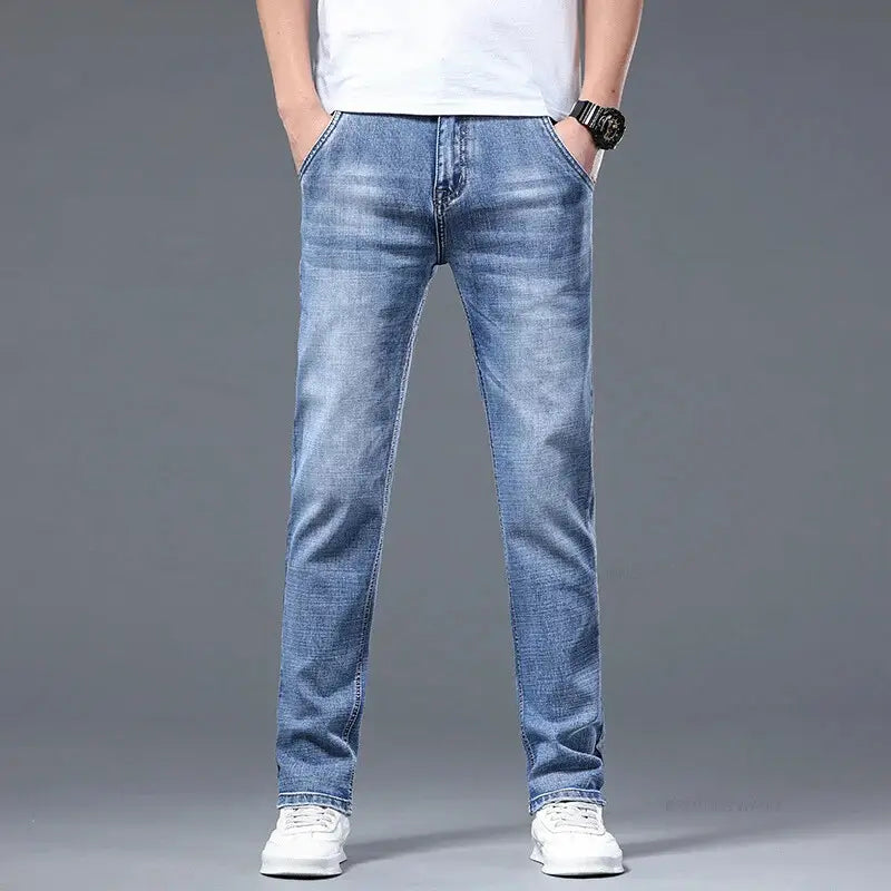 Calça Jeans Masculina Casual, modelagem reta e sofisticada