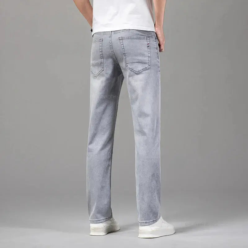 Calça Jeans Masculina Casual, modelagem reta e sofisticada