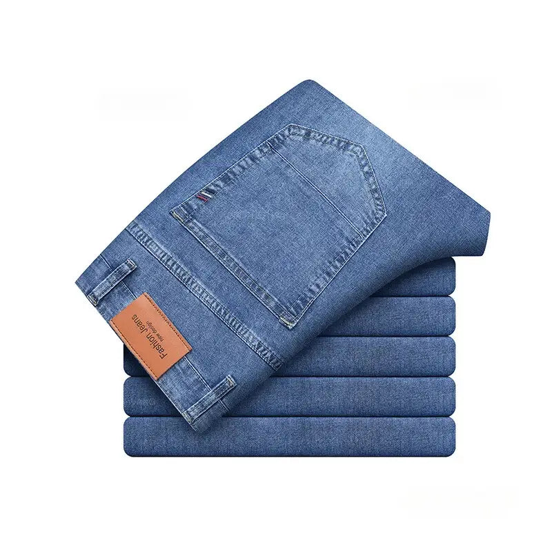 Calça Jeans Masculina Casual, modelagem reta e sofisticada