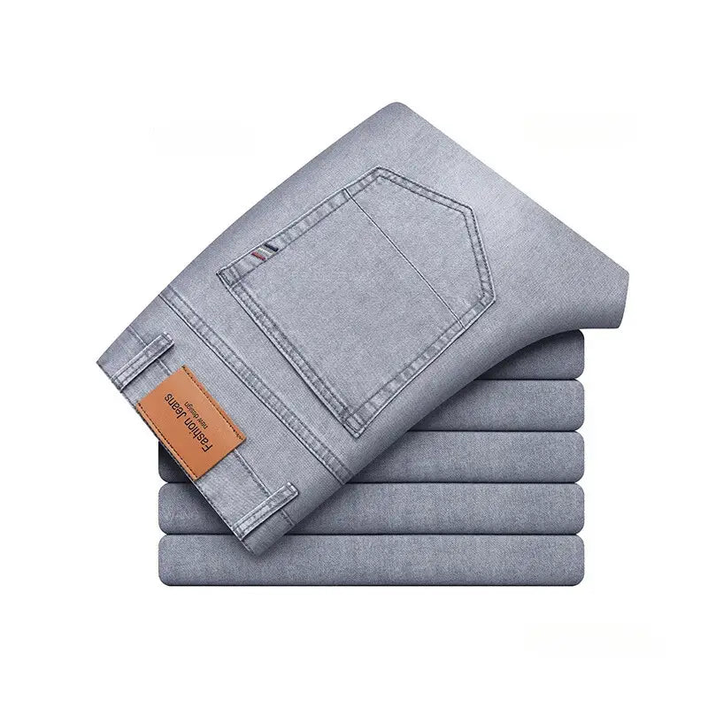 Calça Jeans Masculina Casual, modelagem reta e sofisticada