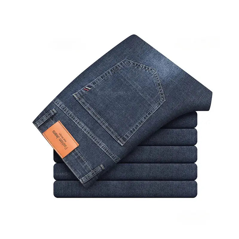 Calça Jeans Masculina Casual, modelagem reta e sofisticada