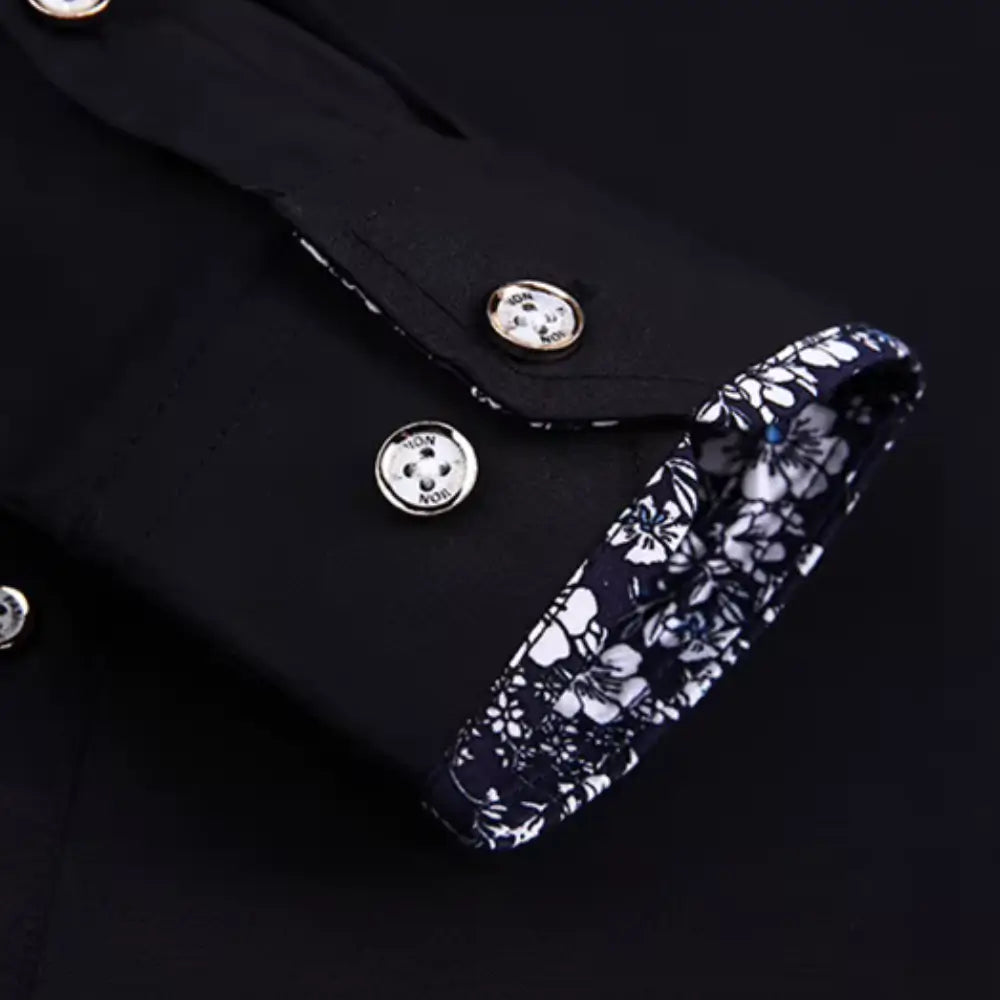 Camisa Masculina Casual manga longa com fechamento em botões