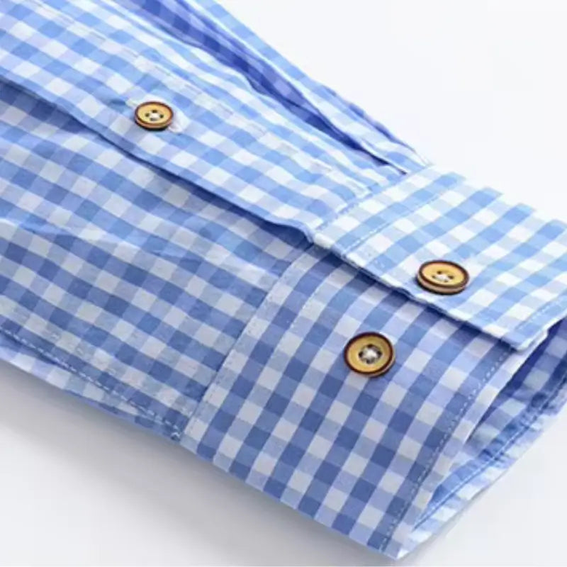 Camisa Masculina Manga Longa 100% Algodão xadrez