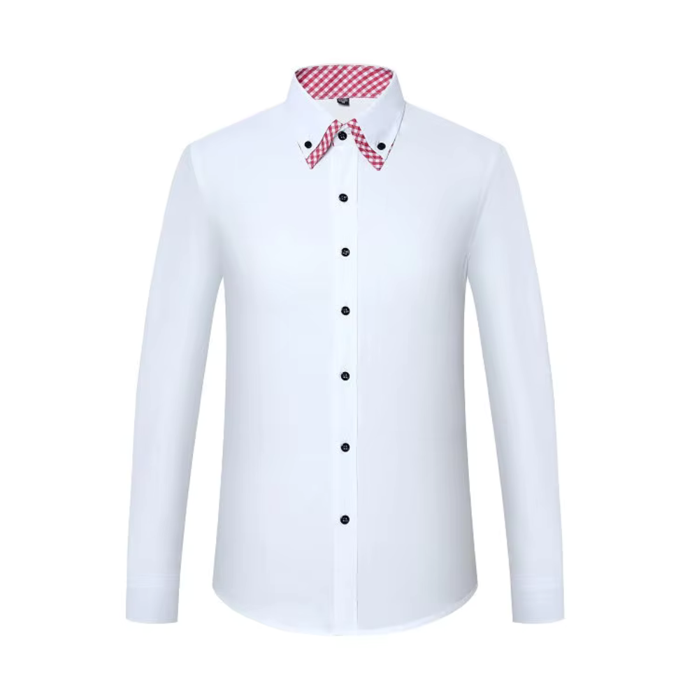 Camisa Social Masculina, manga longa com fechamento em botões