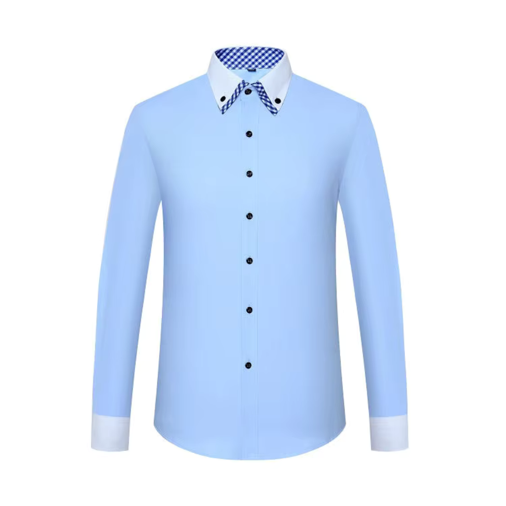 Camisa Social Masculina, manga longa com fechamento em botões