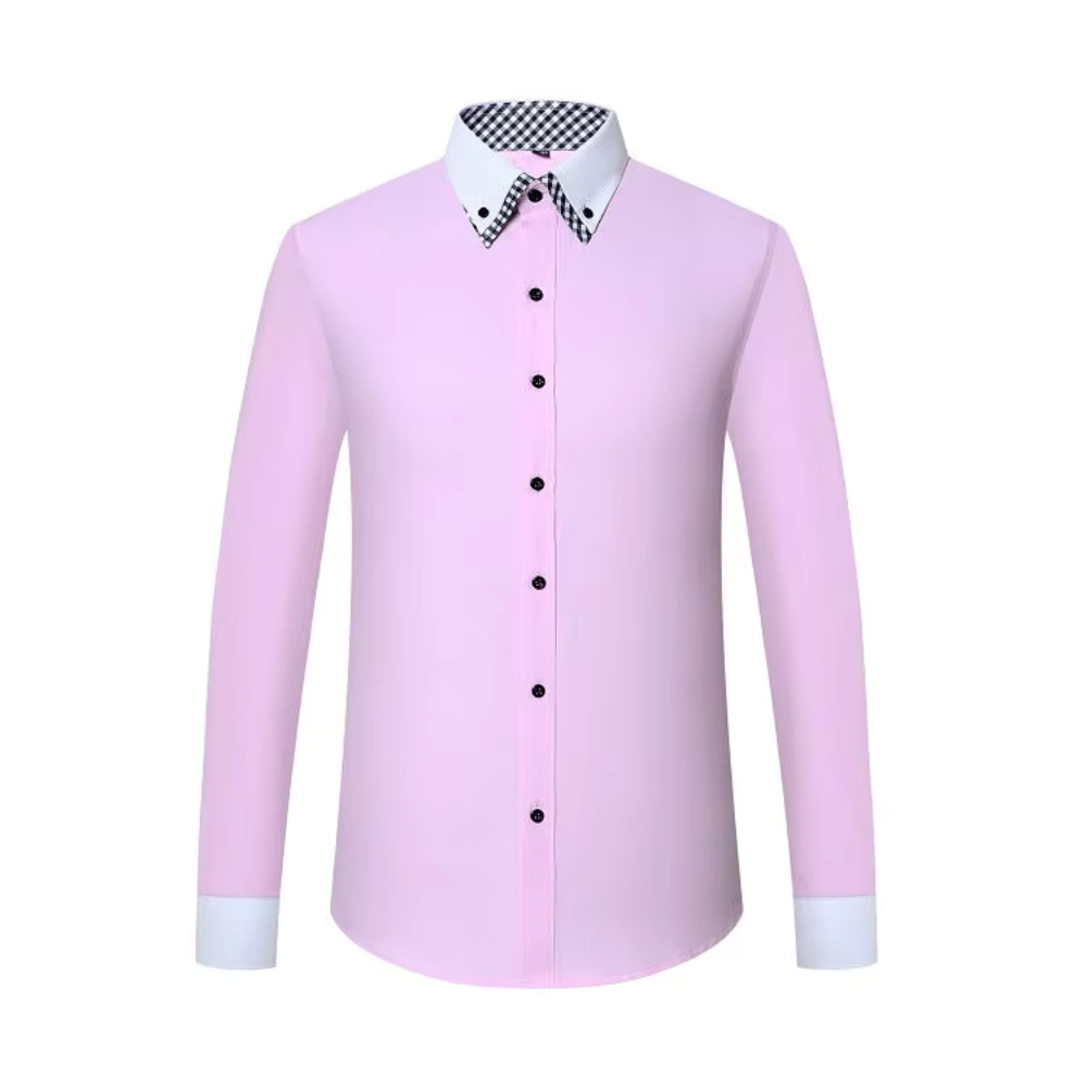 Camisa Social Masculina, manga longa com fechamento em botões