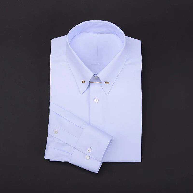 Camisa Social Masculina , manga longa e composição de algodão egípcio