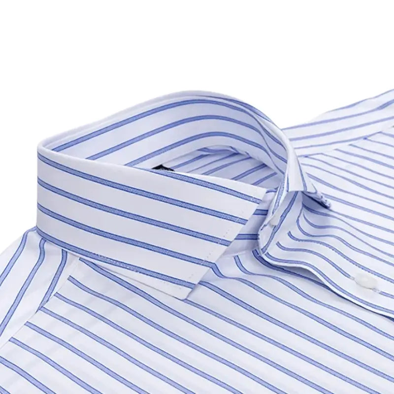 Camisa Social Masculina Business com abotoadeira de luxo e algodão premium