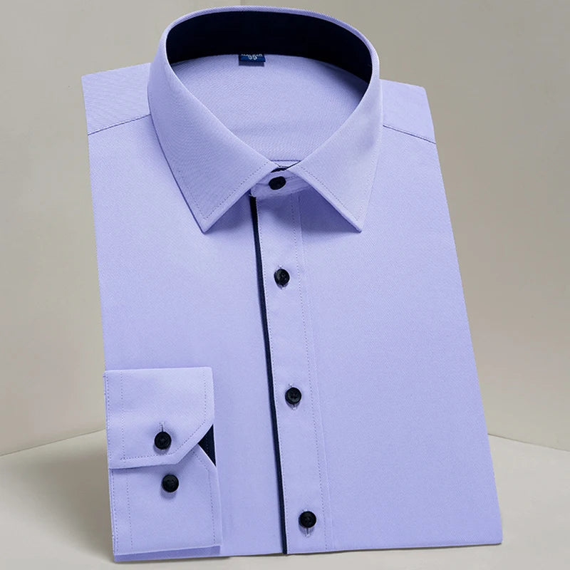 Camisa Social Masculina de Manga Longa Clássica