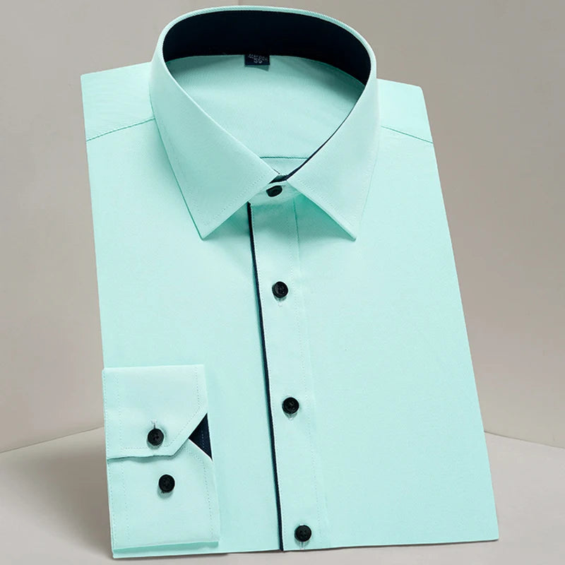 Camisa Social Masculina de Manga Longa Clássica