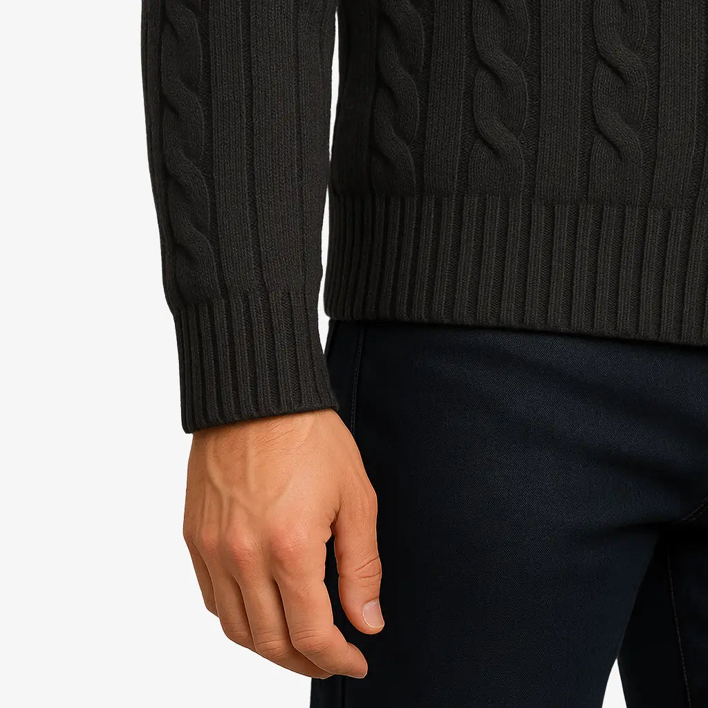 Cardigan Masculino Feito Em Algodão Pima
