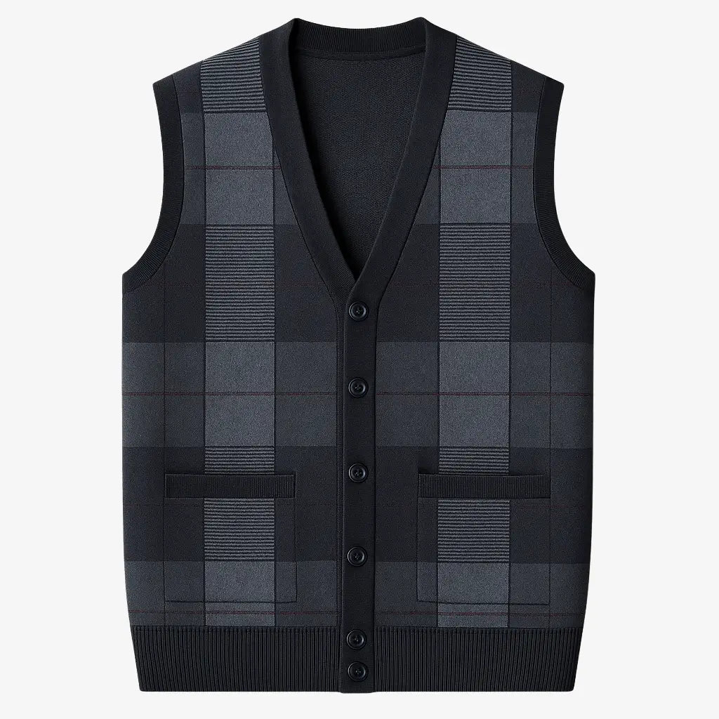 Colete Masculino Casual Com Botões