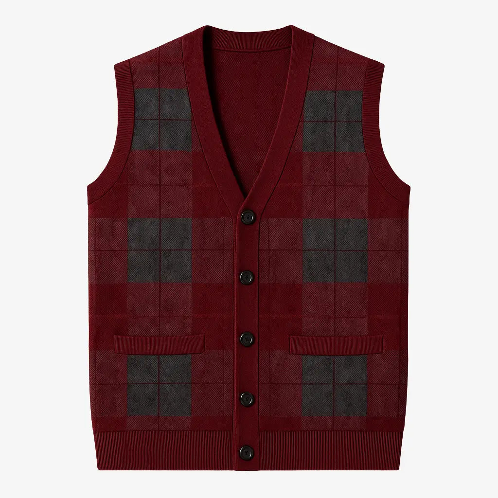 Colete Masculino Casual Com Botões