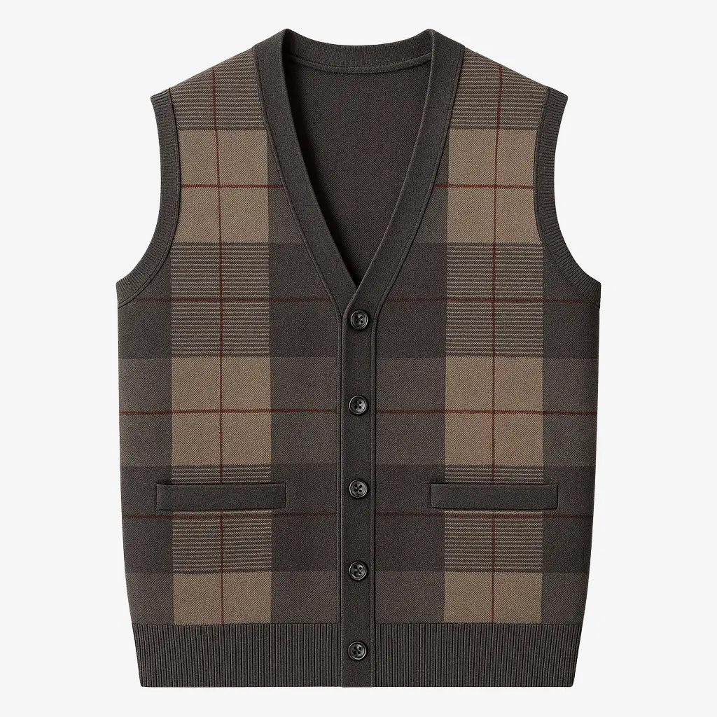Colete Masculino Casual Com Botões