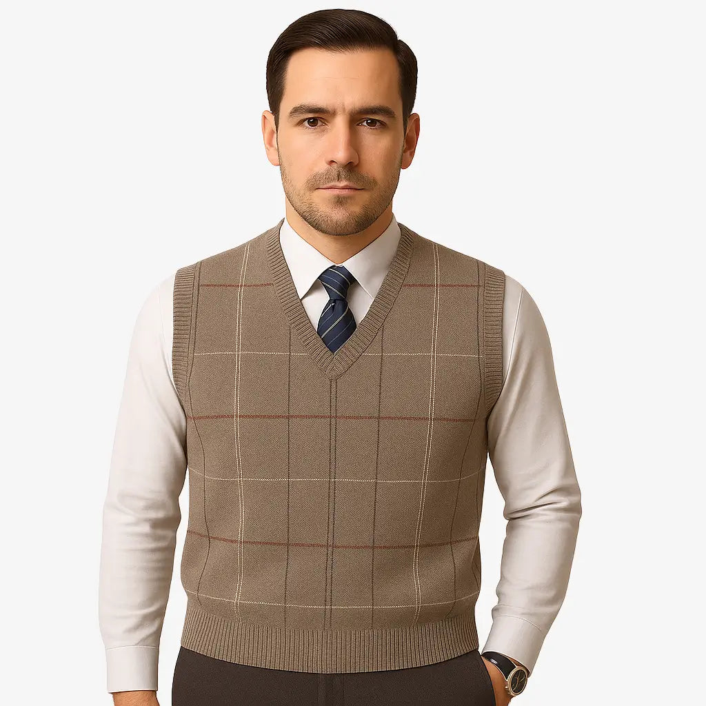 Colete Social Masculino Tricot Gola V