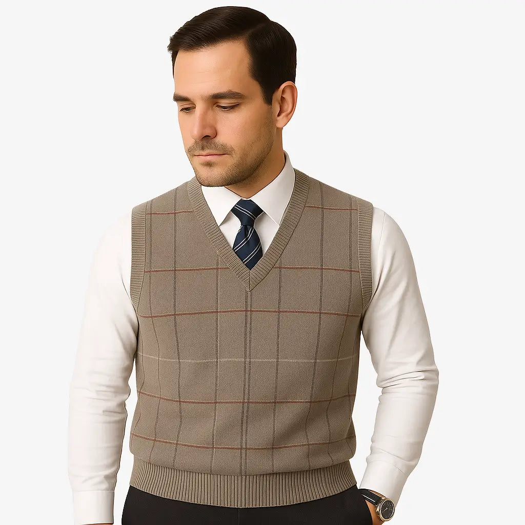 Colete Social Masculino Tricot Gola V