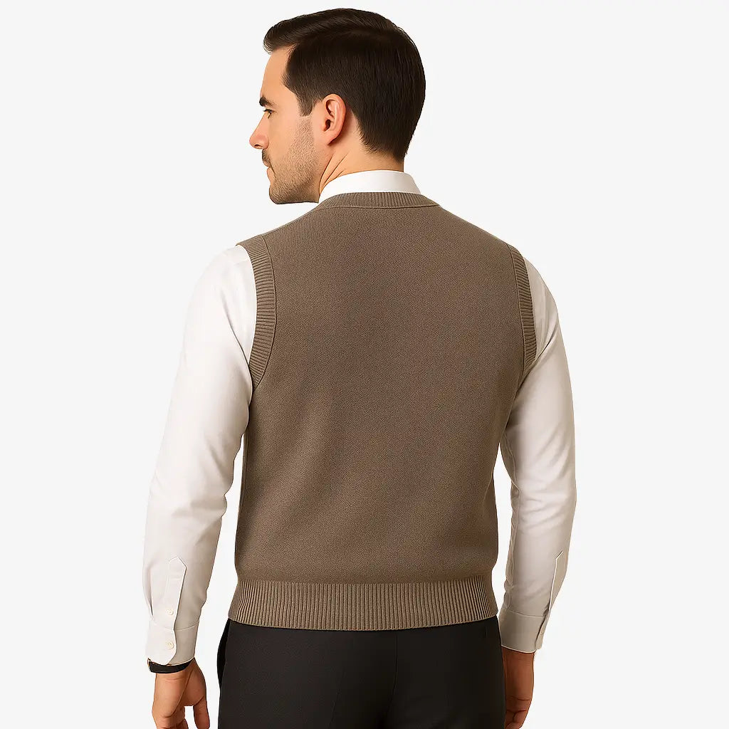 Colete Social Masculino Tricot Gola V