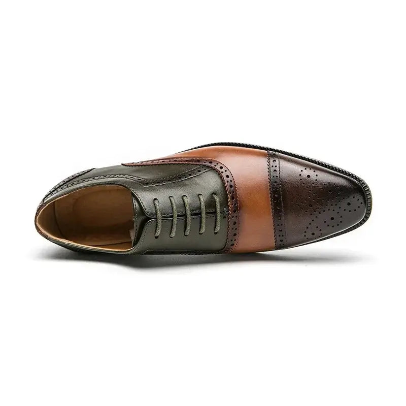Sapato Social Masculino Oxford Em Couro, confortável modelo social, ideal para uso diário e ocasiões especiais.