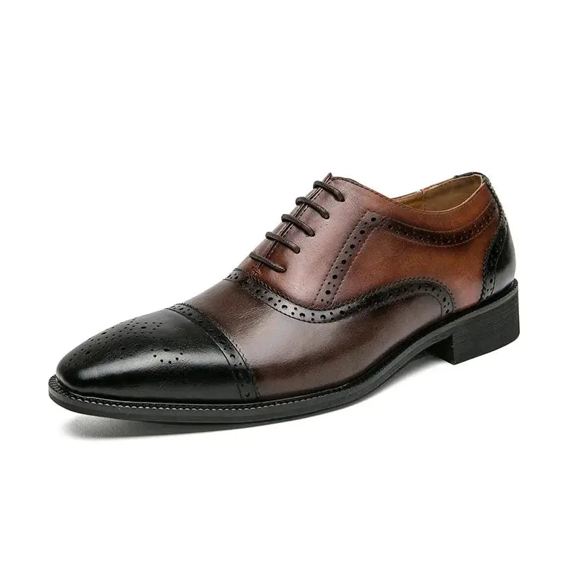 Sapato Social Masculino Oxford Em Couro, confortável modelo social, ideal para uso diário e ocasiões especiais.
