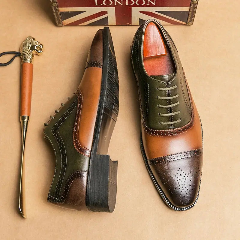 Sapato Social Masculino Oxford Em Couro, confortável modelo social, ideal para uso diário e ocasiões especiais.
