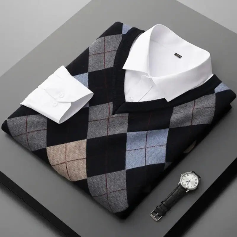 Colete Masculino Tricot Social Plus Size