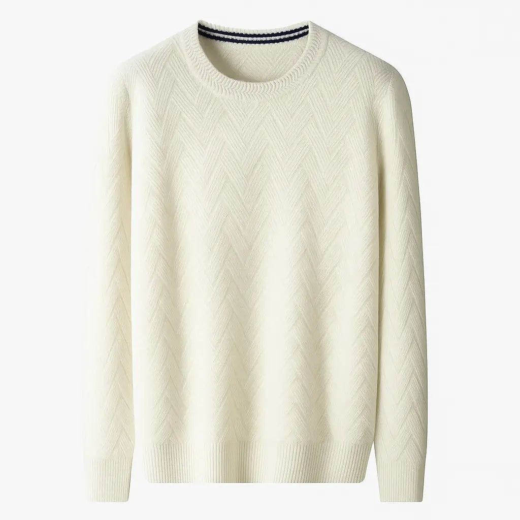 Suéter Masculino Trançado em Lã Merino – Linha Firenze