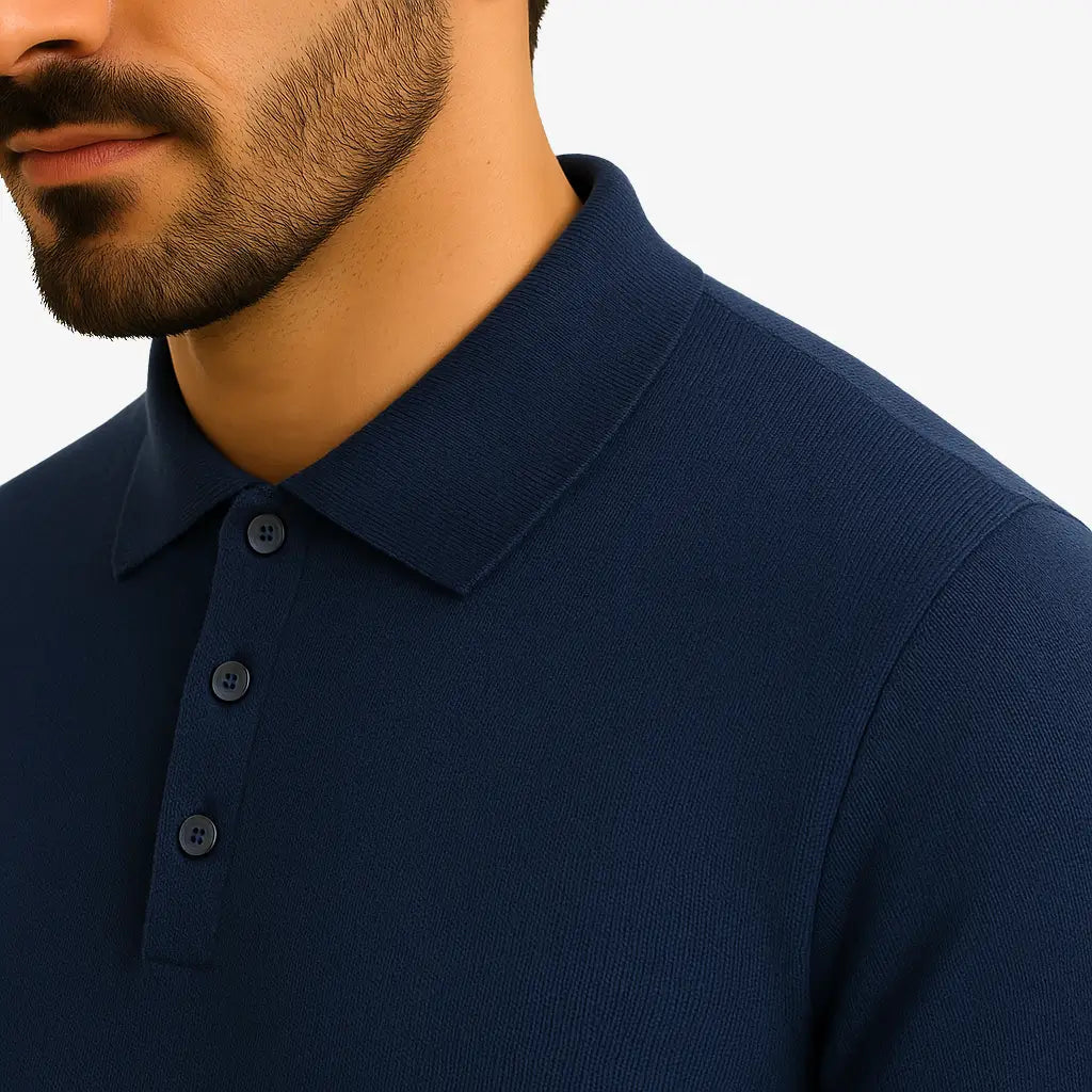 Suéter Masculino com Gola Polo