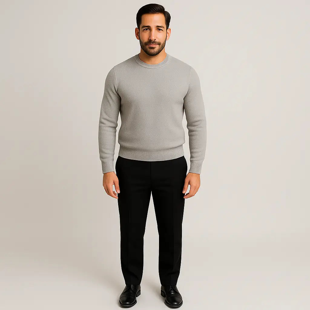 Suéter Masculino de Lã Merino Premium