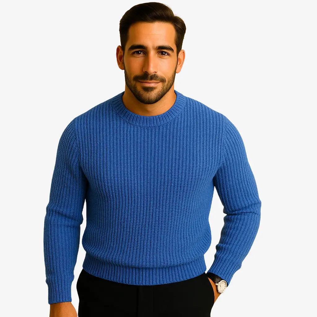 Suéter Masculino de Lã Merino Premium