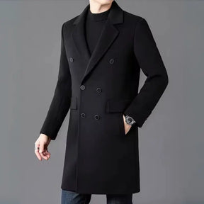 Sobretudo Masculino Em 100% Lã