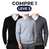 Suéter Masculino Gola V Básico [COMPRE 1 LEVE 3]