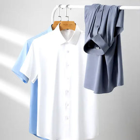 Camisa Social Masculina Manga Curta