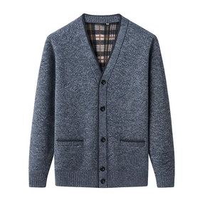 Cardigan Masculino Feito Em Lã