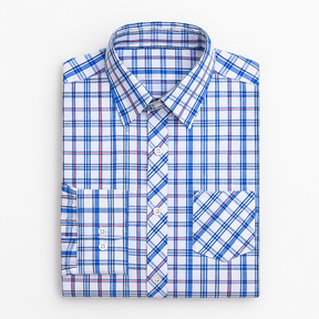 Camisa masculina xadrez manga curta, confeccionada em algodão, estilo slim fit, ideal para o verão.