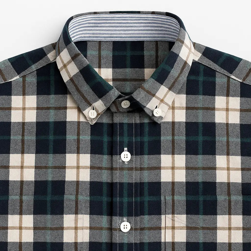 Camisa Masculina Xadrez Oxford Modena