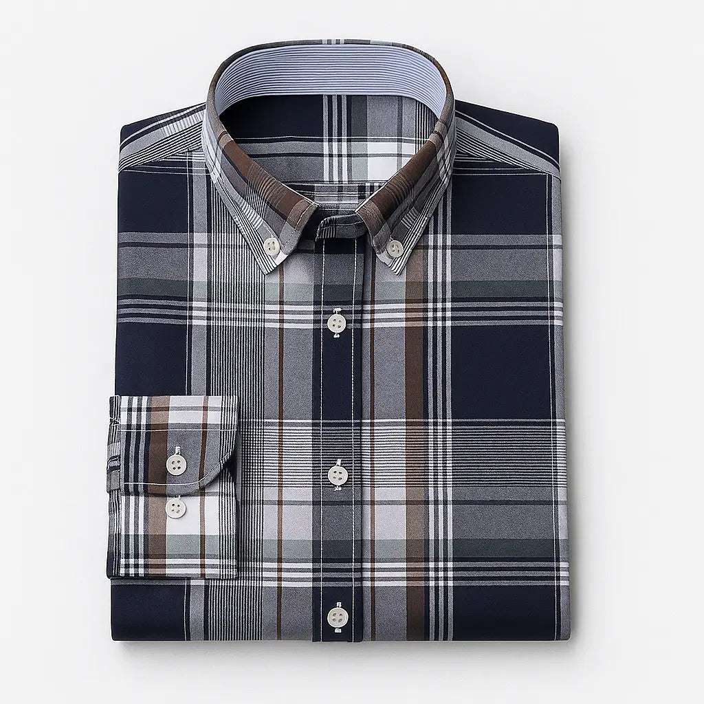 Camisa Xadrez Masculina Oxford - Torino
