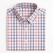 camisa social masculina slim fit xadrez , manga curta em algodão oxford