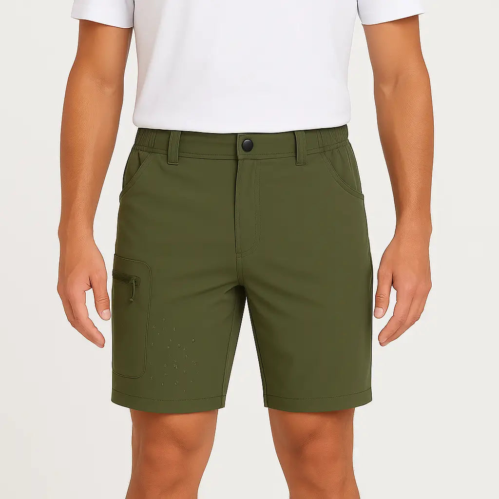 Bermuda Cargo Masculina Quick Dry com Bolsos Múltiplos