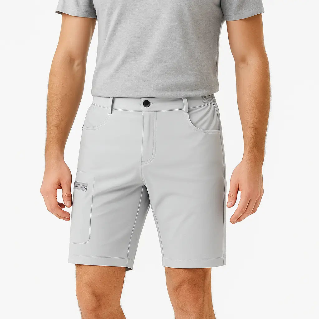 Bermuda Cargo Masculina Quick Dry com Bolsos Múltiplos