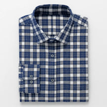 Camisa masculina flanelada xadrez  manga longa, 100% algodão, bolso frontal e gola com botão, estilo casual elegante.