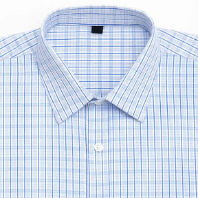 Camisa masculina xadrez manga curta, slim fit, confeccionada em algodão, estilo casual para o verão.