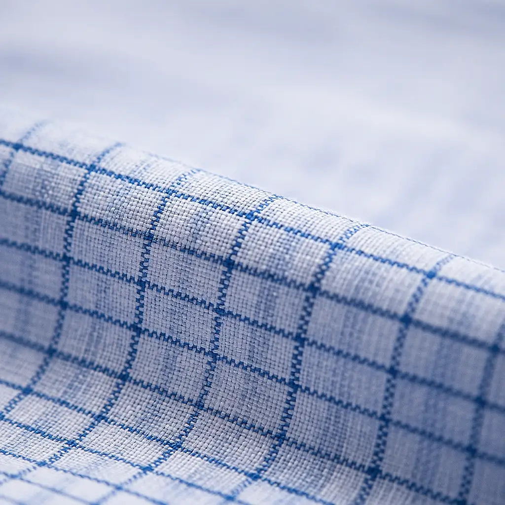 Camisa masculina xadrez manga curta, slim fit, confeccionada em algodão, estilo casual para o verão.